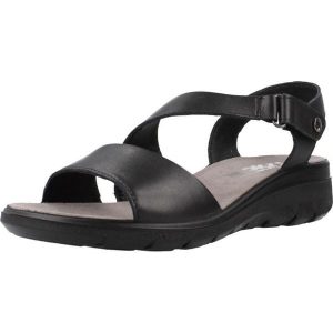 Sandały IMAC 557420I Czarny. Czarne sandały Imac, bez wzorów, ze skóry, bez obcasa, bez zapięcia. Za 175,99 zł.