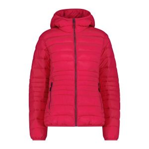 Kurtka puchowa z kapturem na zamek Sorona Aura damska CMP. Czerwone kurtki CMP, na zimę, bez wzorów, z puchu, z kapturem. Za 404,00 zł.