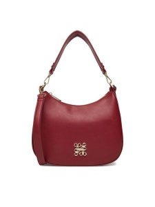 Nine West Torebka CEO-NANCY-H241690 Bordowy. Czerwone torebki klasyczne Nine West, bez wzorów, z materiału, bez dodatków. Za 229,99 zł.