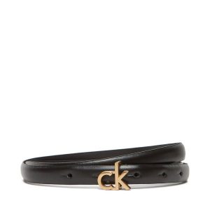 Pasek Damski Calvin Klein. Czarne paski Calvin Klein, bez wzorów. Za 219,99 zł.