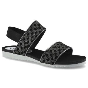 Czarne Sandały Chebello Damskie Modne Letnie Buty. Czarne sandały CheBello, bez wzorów, bez obcasa, bez zapięcia. Za 159,00 zł.