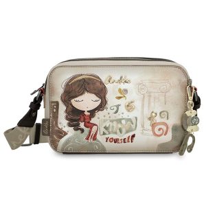 Szara Damska Listonoszka Anekke Edycja Limitowana. Szare listonoszki Anekke, z aplikacjami, zdobione, bez dodatków. Za 339,00 zł.