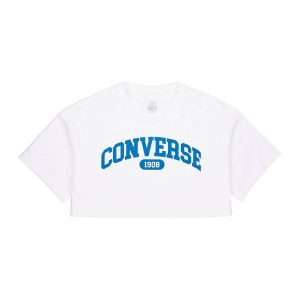 Top damski Converse Sporty Cropped. Czarne koszulki sportowe Converse, bez wzorów, bez ramiączek. Za 159,99 zł.