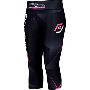 Legginsy sportowe damskie EXTREME HOBBY MT SPORT 3/4. Czerwone legginsy EXTREME HOBBY, bez wzorów, z elastanu. Za 179,00 zł.