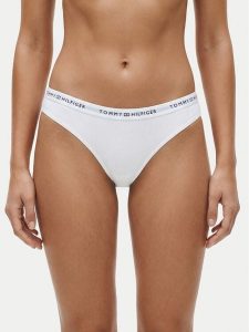 Tommy Hilfiger Figi klasyczne UW0UW05876 Biały. Białe figi TOMMY HILFIGER, bez wzorów, z bawełny. Za 69,99 zł.