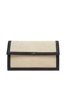 BOSS Portfel Alyce Flat Pouch CV 50542077 Beżowy. Brązowe portfele Boss, bez wzorów, z materiału. Za 389,99 zł.