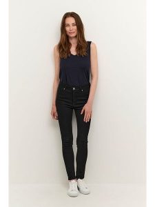 CULTURE Dżinsy - Slim fit - w kolorze czarnym rozmiar: 38. Czarne jeansy Culture, bez wzorów, z podwyższonym stanem. Za 172,89 zł.