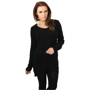 Bluza damska Urban Classic long. Czarne bluzy Urban Classics, bez wzorów, bez kaptura. Za 183,50 zł.