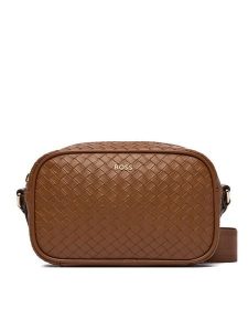 BOSS Torebka 50558012 Brązowy. Brązowe listonoszki Boss, bez wzorów, ze skóry, bez dodatków. Za 599,99 zł.