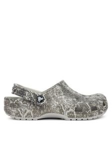 Crocs Klapki Classic Pop Animal 214153 Szary. Szare klapki Crocs, bez wzorów, z tworzywa sztucznego, bez obcasa. Za 259,99 zł.
