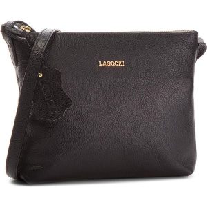 Torebka LASOCKI - BRT-069 Black. Czarne listonoszki marki Lasocki, ze skóry. Za 99,99 zł.