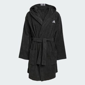 Szlafrok z kapturem. Czarne szlafroki ADIDAS, xl, bez wzorów, z kapturem. Za 399,00 zł.