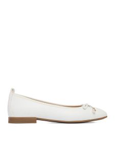 Lasocki Baleriny CEO-RST-ROMI-04 Biały. Białe balerinki Lasocki, bez wzorów, ze skóry, bez obcasa, bez zapięcia. Za 169,99 zł.