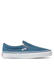 Vans Tenisówki Classic Slip-On VN-0ENVY Granatowy. Niebieskie trampki Vans, bez wzorów, z materiału, bez zapięcia. Za 199,99 zł.