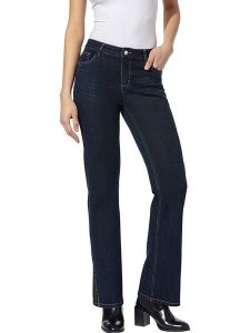 Heine Dżinsy - Slim fit - w kolorze granatowym rozmiar: 40. Niebieskie jeansy Heine, bez wzorów. Za 101,23 zł.