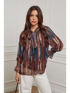 L'armoire de Suzette Bluzka w kolorze brązowym rozmiar: 34/36. Brązowe bluzki L'armoire de Suzette, l, bez wzorów, klasyczne, bez kołnierzyka, bez ramiączek. Za 78,99 zł.