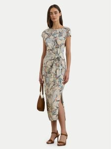 LAUREN RALPH LAUREN Sukienka codzienna 250964087001 Kolorowy Slim Fit. Sukienki Lauren Ralph Lauren, na co dzień, xs, bez wzorów, z bawełny, bez kołnierzyka, bez ramiączek, proste. Za 609,99 zł.