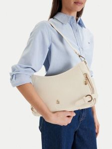 Beverly Hills Polo Club Torebka CEO-BHPC-C-011-09 Beżowy. Brązowe torebki klasyczne Beverly Hills Polo Club, bez wzorów, z materiału, bez dodatków. Za 259,99 zł.