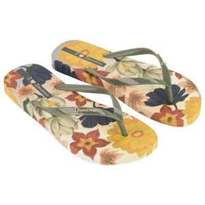 Japonki Ipanema Verao 27197BB264 zielone. Zielone klapki bez wzorów, z gumy, bez obcasa. W wyprzedaży za 210,26 zł.