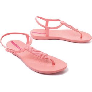 IPANEMA 83248 CLASS SHAPE FEM 24021 light pink, sandały damskie. Czerwone sandały Ipanema, bez wzorów, bez obcasa, bez zapięcia. Za 50,00 zł.