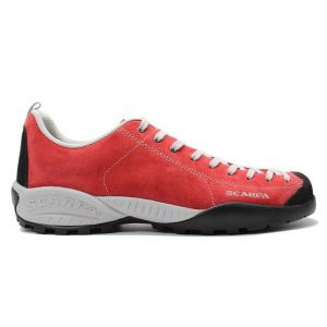 Buty outdoor damskie Scarpa Mojito. Czerwone buty trekkingowe Scarpa, bez zapięcia. Za 445,99 zł.