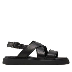 Sandały Vagabond Shoemakers. Czarne sandały Vagabond Shoemakers, bez wzorów, bez obcasa, na płaskiej podeszwie, bez zapięcia. Za 239,99 zł.
