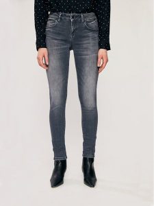 LTB Dżinsy - Skinny fit - w kolorze antracytowym rozmiar: W32/L32. Czarne jeansy LTB, z aplikacjami. Za 96,60 zł.