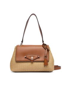 Guess Torebka Maggie Straw HWWG97 53190 Beżowy. Brązowe torebki klasyczne Guess, z aplikacjami, z syntetyku, bez dodatków. Za 584,99 zł.