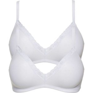 Biustonosz bez fiszbinów (2 szt.), bawełna organiczna bonprix 2x biały. Biustonosze marki bonprix. Za 55,98 zł.