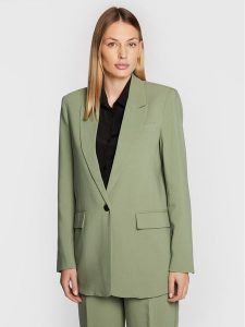 Bruuns Bazaar Marynarka Cindy Sus Frida BBW2548 Zielony Loose Fit. Zielone marynarki i żakiety Bruuns Bazaar, bez wzorów, z wiskozy. Za 399,99 zł.