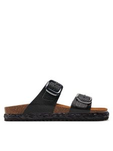 Geox Espadryle D New Brionia High D45S8A 000BN C9999 Czarny. Czarne espadryle Geox, bez wzorów, ze skóry, bez obcasa. Za 469,99 zł.