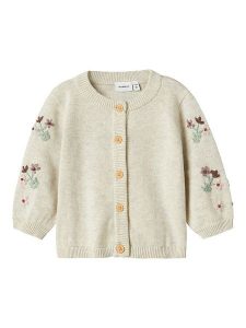 Name it Kardigan w kolorze kremowym rozmiar: 62. Brązowe kardigany Name it, ze splotem. Za 91,77 zł.