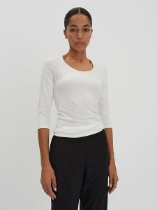 Someday Koszulka w kolorze białym rozmiar: 42. Białe bluzki someday., bez wzorów, z bawełny, bez kołnierzyka, bez ramiączek. Za 91,99 zł.