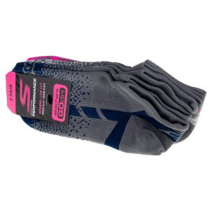 Skechers 3pk Womens Non Terry Low Cut, damskie skarpetki wielokolorowe. Czarne skarpetki Skechers, bez wzorów, z poliesteru. Za 59,99 zł.
