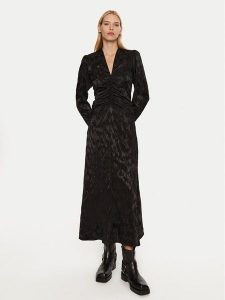 Gestuz Sukienka codzienna Dalila 10909366 Czarny Regular Fit. Czarne kombinezony Gestuz, bez wzorów, z wiskozy, bez kołnierzyka, bez ramiączek. Za 459,99 zł.