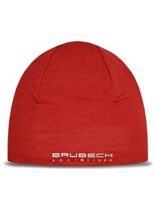 Brubeck Czapka HM1018U Czerwony. Czerwone czapki Brubeck, bez wzorów, z materiału, sportowe. Za 109,99 zł.