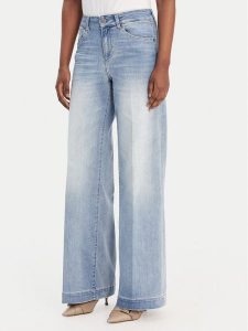 Liu Jo Jeansy UA6068 DS081 Niebieski Wide Leg. Niebieskie jeansy Liu Jo, bez wzorów, z bawełny. Za 553,99 zł.
