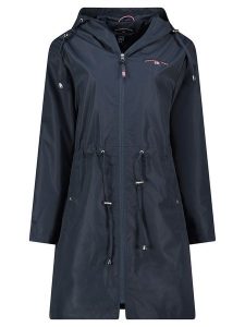 Geographical Norway Parka "Dagny" w kolorze granatowym rozmiar: S. Niebieskie płaszcze Geographical Norway, s, z aplikacjami, bez kaptura. Za 175,67 zł.