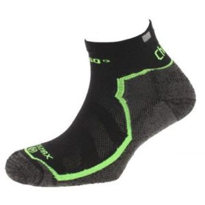 Skarpety trekkingowe coolmax Chiruca 360 Trail Running Reflectatnte. Czarne skarpetki CHIRUCA, bez wzorów. Za 76,99 zł.