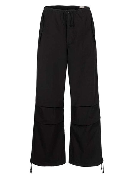 Herrlicher Bojówki w kolorze czarnym rozmiar: W30. Czarne spodnie z wysokim stanem Herrlicher, bez wzorów, z bawełny, z podwyższonym stanem. Za 187,52 zł.