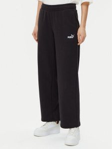 Puma Spodnie dresowe Ess Small No. 1 Logo 684979 Czarny Straight Fit. Czarne spodnie dresowe Puma, l, bez wzorów, z bawełny. Za 119,99 zł.