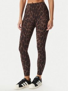 Adidas Legginsy Optime Power Leopard KF9094 Brązowy Slim Fit. Brązowe legginsy ADIDAS, bez wzorów, z syntetyku. Za 348,99 zł.