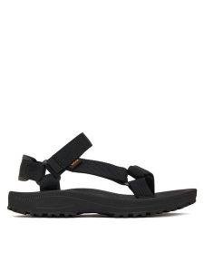 Teva Sandały Winsted 1017424 Czarny. Czarne sandały Teva, bez wzorów, z materiału, bez obcasa, na płaskiej podeszwie, bez zapięcia. Za 309,99 zł.