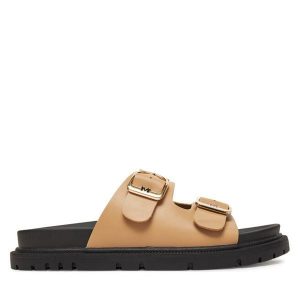 Klapki MEXX. Brązowe klapki Mexx, bez wzorów, bez obcasa. Za 249,99 zł.