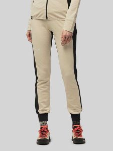 Salewa Spodnie funkcyjne "Lavaredo" w kolorze beżowym rozmiar: 38. Brązowe spodnie sportowe Salewa, bez wzorów, outdoorowe. Za 304,95 zł.