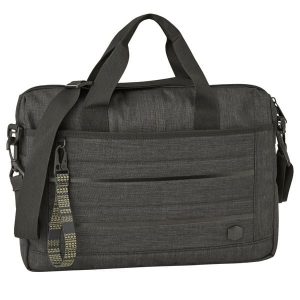 Torba sportowa dla dorosłych Caterpillar B. Holt Slim Briefcase pojemność 10 L. Czarne torby podróżne i sportowe Caterpillar, bez wzorów, z materiału. Za 199,99 zł.