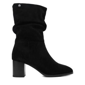 Botki Beverly Hills Polo Club. Czarne botki Beverly Hills Polo Club, bez wzorów, bez obcasa, na słupku, bez zapięcia. Za 469,99 zł.