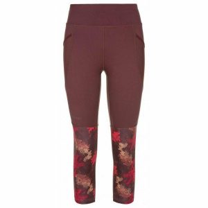 Damskie legginsy fitness 3/4 Kilpi SOLAS-W. Czerwone legginsy Kilpi, bez wzorów. Za 138,03 zł.