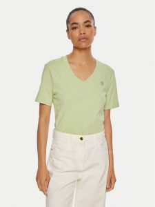 Calvin Klein Jeans T-Shirt Embro Badge J20J222560 Zielony Regular Fit. Zielone t-shirty Calvin Klein Jeans, xs, bez wzorów, z bawełny, bez kołnierzyka, bez ramiączek. Za 99,99 zł.