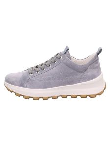 Legero Skórzane sneakersy "T4 RUN" w kolorze błękitnym rozmiar: 37,5. Niebieskie trampki Legero, bez wzorów, bez zapięcia. Za 241,08 zł.
